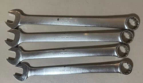 Snap On 4Pc Large SAE Combination Wrench Set 1 5/16" 1 5/8" OEX42 OEX52 12Pt - Picture 2 of 23