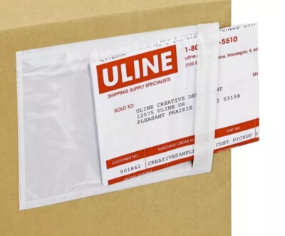 250 Packing Envelopes Invoice Enclosed Slip Pouch Self Adhesive Shipping Label