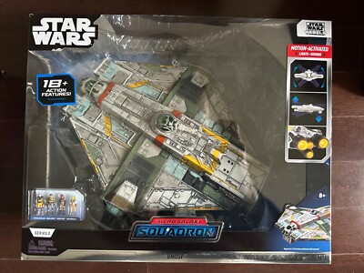Jazwares Star Wars Micro Galaxy #0131 Ghost 15'' Vehicle Motion w 4 Figs Series 3