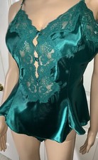 Vintage VICTORIA'S SECRET Second Skin SATIN BODYSUIT Bra PANTY LINGERIE sissy