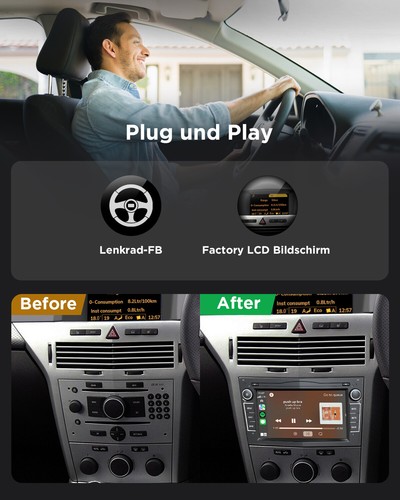 Android 13 7" Autoradio GPS Navi Navigation Für Opel Meriva Vectra Zafira Signum - Bild 8 von 19