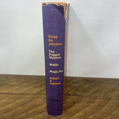 Three by Heinlein Robert A 3 Books in 1 Vintage 1951 Science Fiction Dust Jacket - Picture 2 of 11