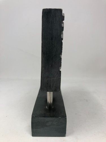 Elefanti bassorilievo intagliati a mano in pietra ollare - opera d'arte decorativa 6" x 7" - Foto 13 di 19