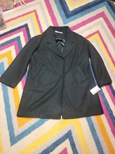 NWT Women's XXL Nine West Forest Green Trench Dress Coat Winter Fall