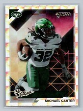 Michael Carter 2021 Panini Donruss The Rookies RC Rookie #TR-MCA New York Jets