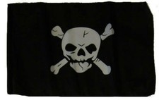 12x18 12"x18" Jolly Roger Pirate Crossbones Sleeve Flag Garden