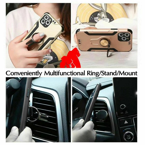 Armour Case Ring Car Air Vent Magnetic Shockproof For Samsung S20 Plus A71 A51 - Picture 11 of 27