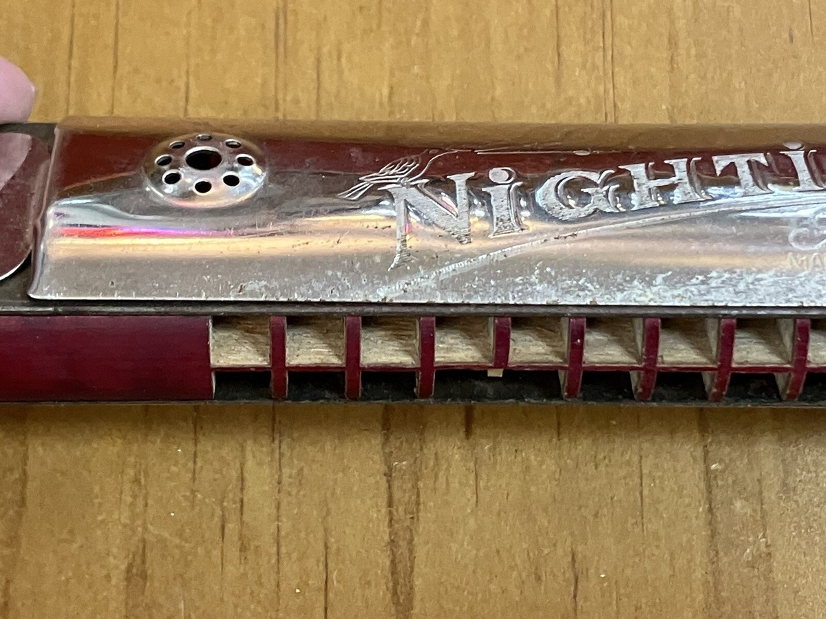Nightingale Finest Quality Germany/US Harmonica Silver Tone | eBay