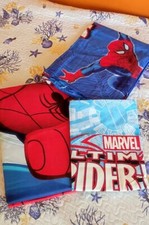 Completo Lenzuola Marvel Spiderman set letto singolo Uomo Ragno puro cotone 100%