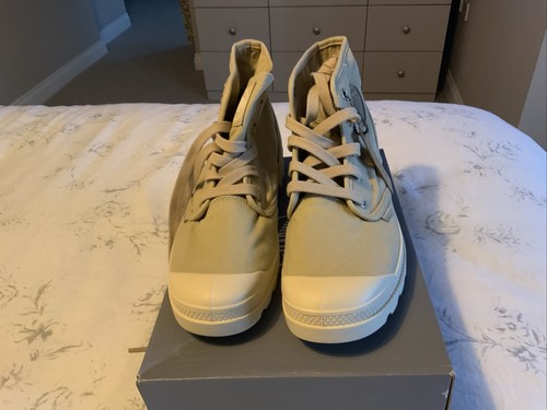 Palladium US Pampa Hi Sahara Lace up Canvas Shoes UK 7.5 - Foto 2 di 5
