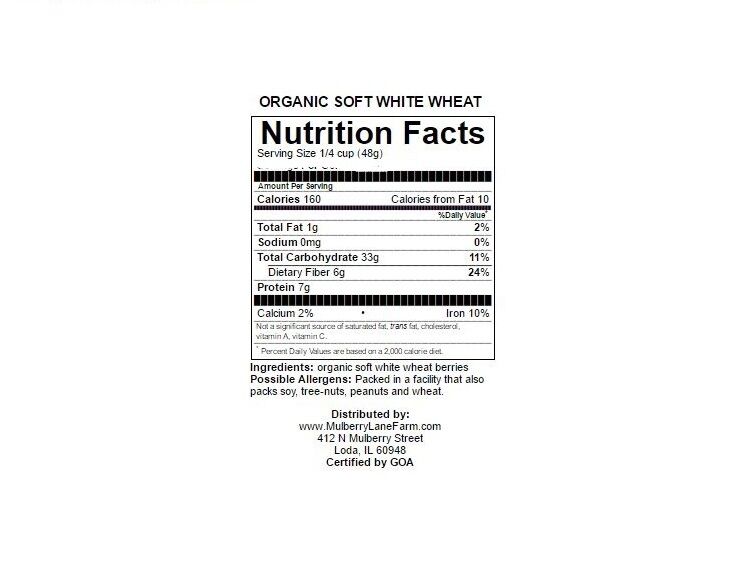 Wheat Berry Nutrition Chart