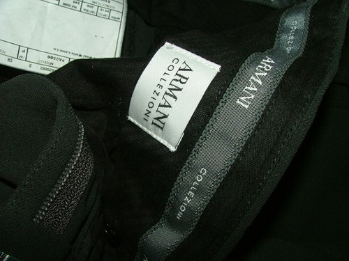 MENS ARMANI COLLEZIONI DRESS PANTS SIZE 32 X 29 MADE PORTUGAL 100% WOOL #155 - Picture 4 of 5