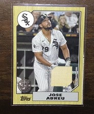 2022 Topps Series 1 1987 Topps Baseball Relics Jose Abreu #87R-JA White Sox