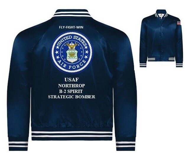 LOCKHEED MARTIN F-35 LIGHTNING II* USAF*EMBROIDERED SATIN JACKET(BACK ...