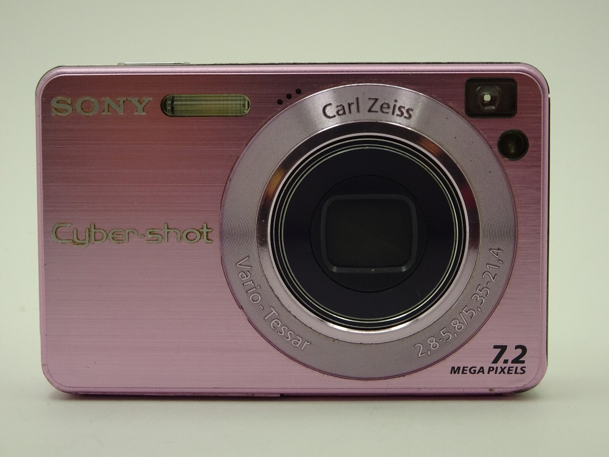 Sony Pink Cyber-shot Carl Zeiss DSC-W120 7.2MP Digital