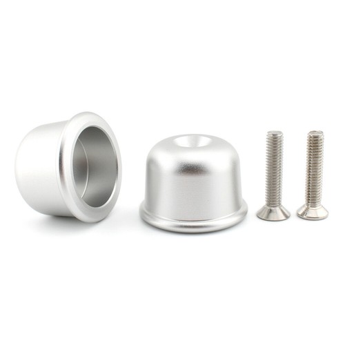 Handlebar End Plug Cap Hand Grip 2PCS For Street Twin Cup Speed T100 T120 Silver - Picture 3 of 10