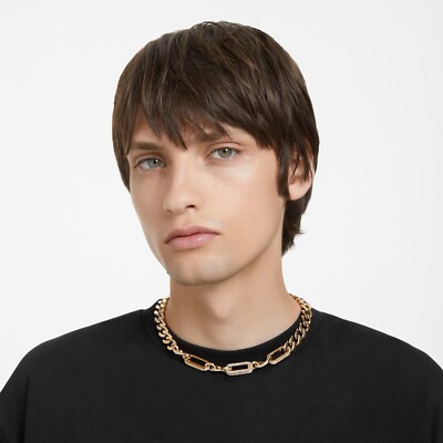 SALE ◆ SWAROVSKI ◆ Dextera ミックスチェーン ネックレス ◆ Dextera necklace, Crystal pearl, Mixed links, White, Rhodium