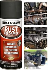Stops Rust Converter Rust Reformer Spray Flat Black Finish 10.25 oz,Matte Black