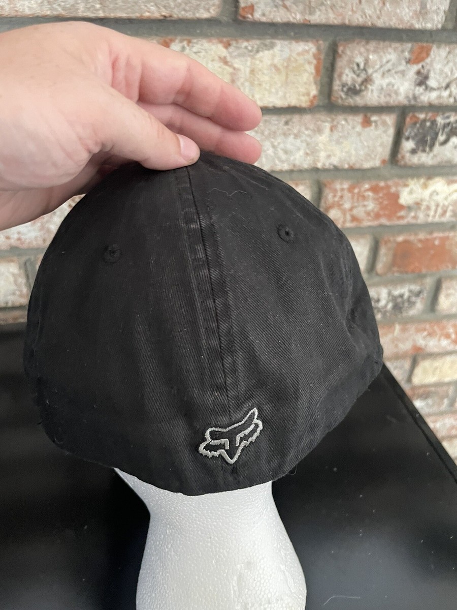 Fox Racing Gray And Black Flex Fit Hat / Cap - L / XL | eBay