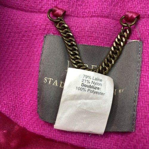 J. Crew Women’s Size 0 Majesty Stadium Cloth Peacoat in Vintage Berry Pink - Picture 18 of 18