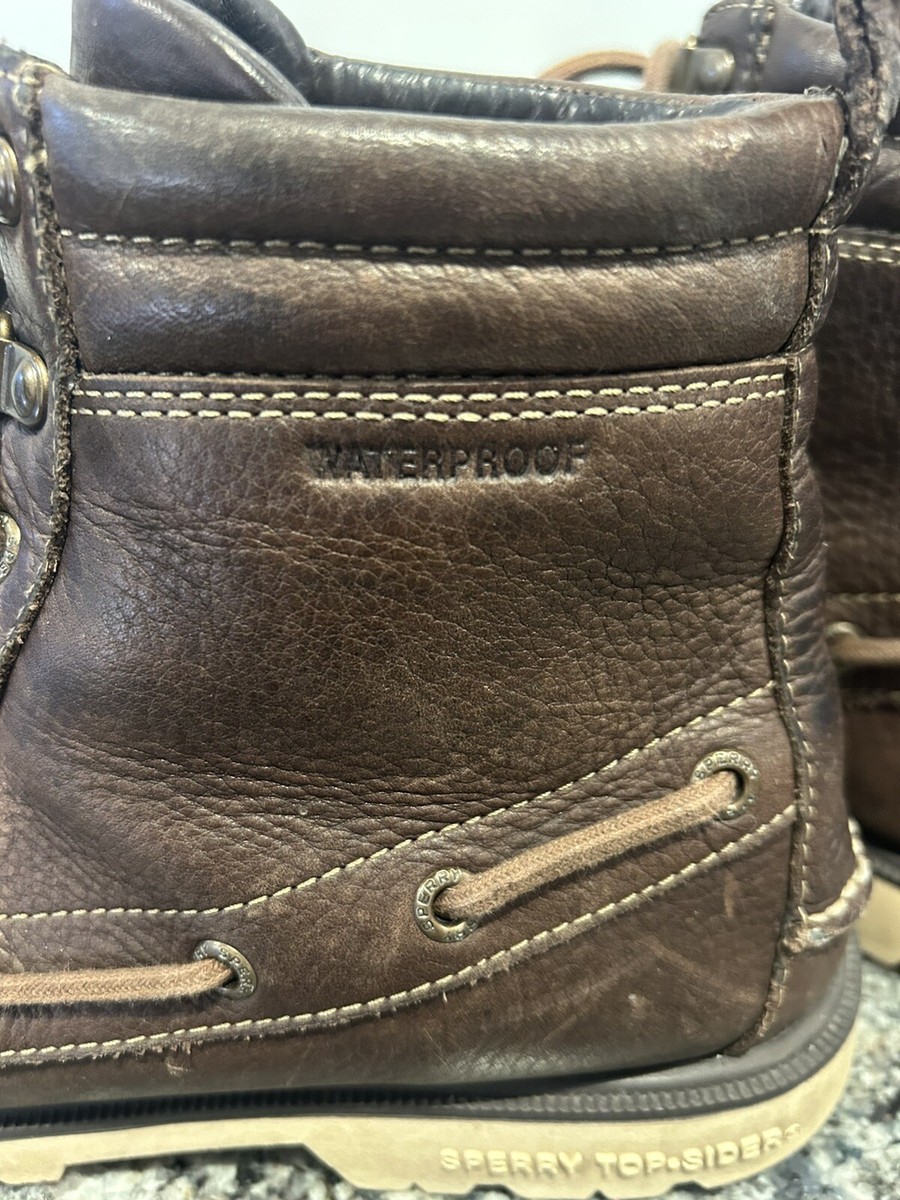 Sperry Top Sider A/O Lug II Weatherproof Mens Leather Brown  display picture 1