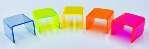 T'z Tagz 5x4x4 Multi-Color Single Unit Acrylic Home Decor or Showcase Riser - Picture 3 of 17