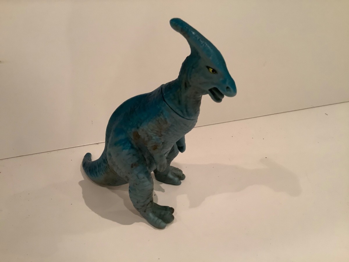 Vintage Definitely Dinosaurs Blue Parasaurolophus Action Figure