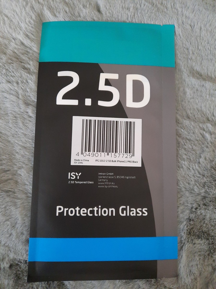 ISY 2,5D-Protection Glass iPhone 11 Pro Black Displayschutzfolie