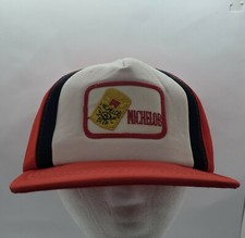 Vintage 90s MIchelob Beer Foam Trucker Hat Youngan Snpaback Drinking READ 