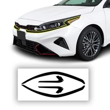 Fits Kia Forte 2022-2024 Grille Bumper Chrome Delete Decal Film Blackout Trim