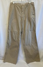 WOMEN GAP KHAKIS LOOSE FIT WIDE LEG WAIST FIT SZ 32x32 Vintage