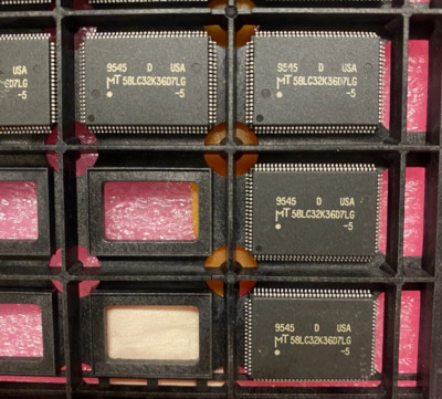 Vintage Micron Synchronous SGRAM 32K x 36 MT58LC32k36d7LG-5, MT58LC32K36B3LG-10