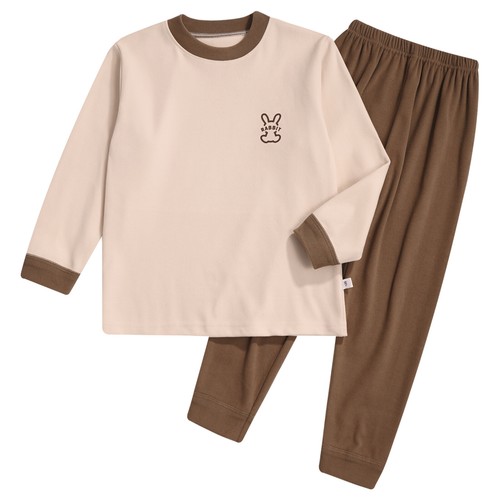 Kids Pajama Set Rabbit Sleepwear Johns Loungewear Casual Thermal Bottoms Pants - Picture 51 of 64