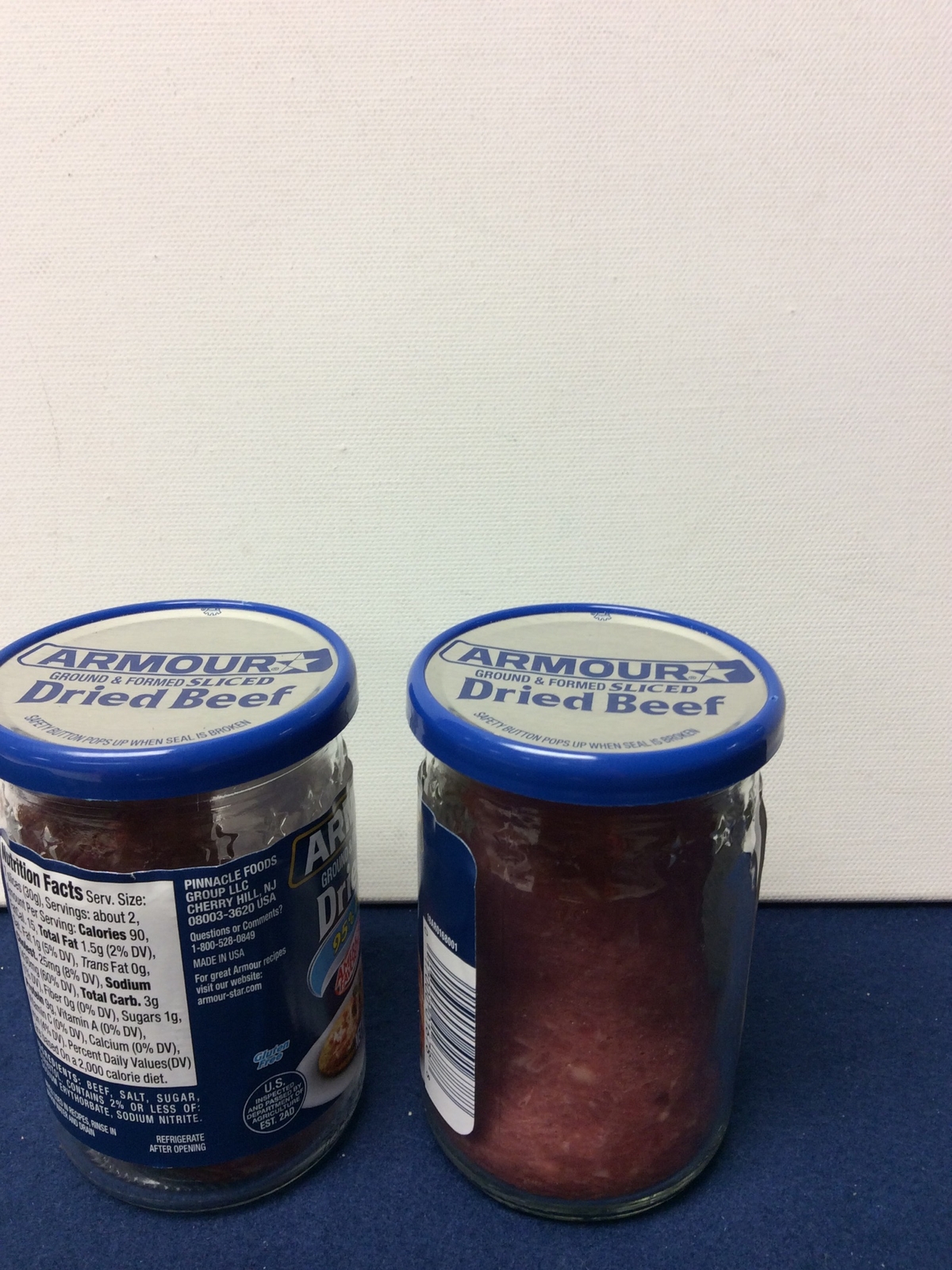Armour Dried Beef Slices 2.25 Oz Jar Set of 2 Country Gravy SOS