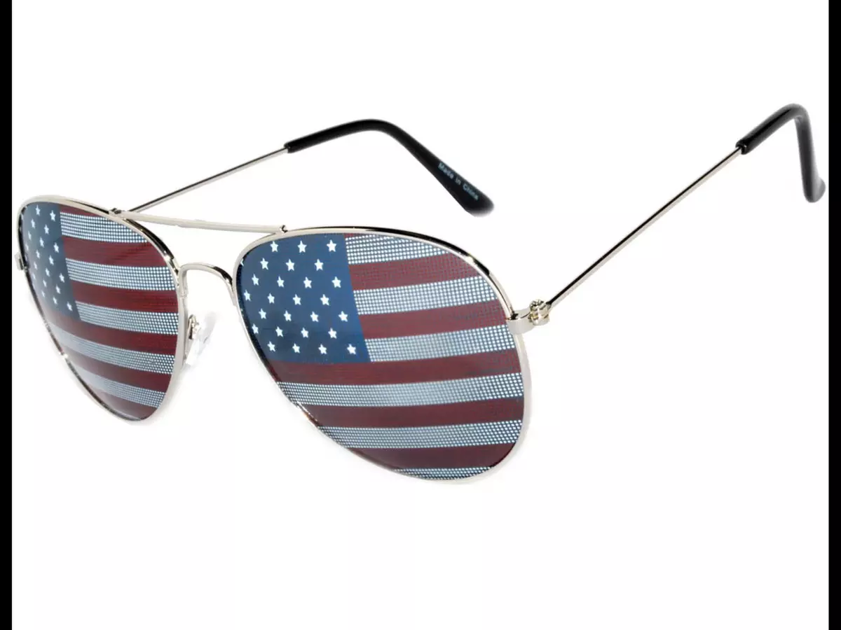 Flag aviator sunglasses discount