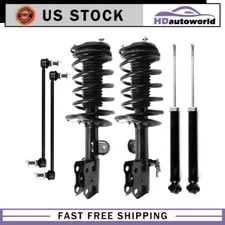 Front Struts w/ Coil Spring Rear Shocks Sway Bars for 2010 - 2015 Toyota Prius