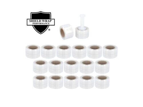 36 Rolls 3"x1000' 50 Gauge Clear Mini Stretch Film Shrink Wrap w/Plastic Handle - Picture 2 of 7