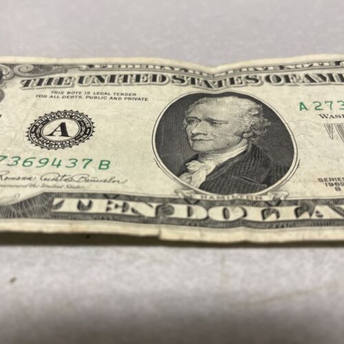 1969 $10 Ten Dollar Bill Federal Reserve Note Vintage Rare 54 Years Old! - Picture 4 of 10
