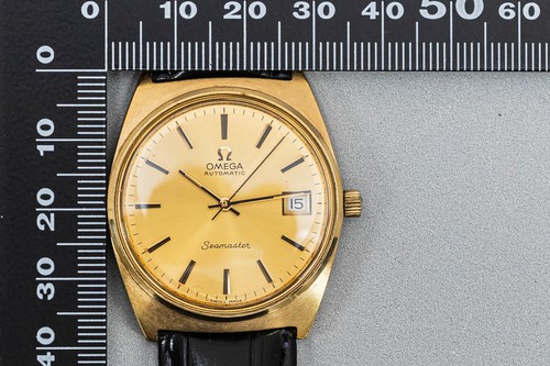 *NEAR MINT w/Case* Vintage OMEGA Seamaster Cal.1012 Automatic Gold Dial Date Men - Picture 18 of 20