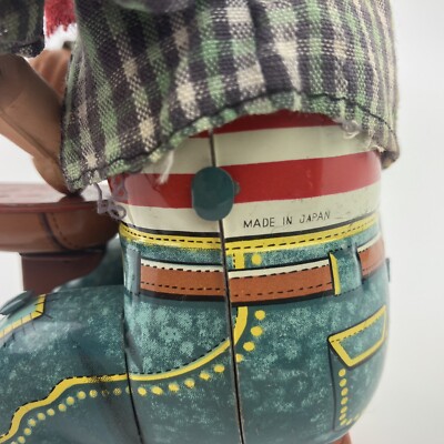 Vintage Mechanical Little Shoemaker By Alps Japan Clockwork Windup