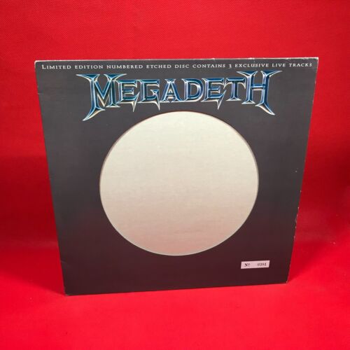 MEGADETH Train Of Consequences 1994 UK 1-sided 4-track 12" Vinyl single etched - Picture 3 of 5