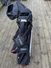 Titleist Golf Carry Stand Bag, Black And Red Used Twice As I Hate Carrying