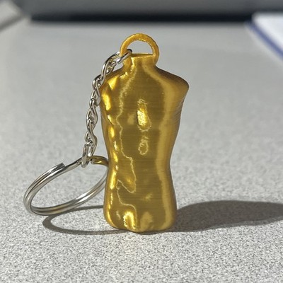 Jean Paul Gaultier gold tone JPG logo Keychain 3d Printed