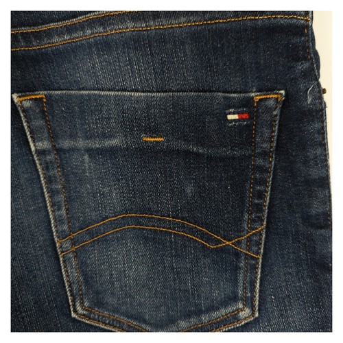 Tommy Jeans Slim Fit Jeans 30/30 Medium Blue Washed Stretch Denim Tunisia Made - Picture 6 of 8