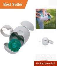 Travel-Friendly Pacifier Holder with Dual Compartments for Newborns - Gray