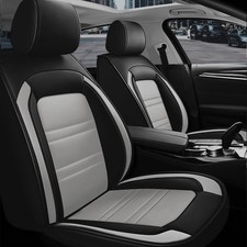 For Toyota Rav4 Full Set Leather Car Seat Cover 5-seat Front Rear Protector Gray For Toyota Rav4 Full Set Leather Car Seat Cover 5-seat Front Rear Protector Gray