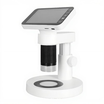 Digital Microscope, 1000X FHD 12M Camera with 3.97 Inch Color Screen, Black 
