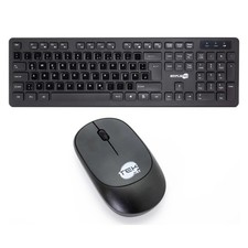Wireless Mouse And Keyboard Kit With German QWERTZ Layout Black M&K