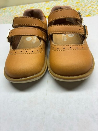 Stride Rite Cordalines Mary Jane sz 4 1/2 honey tan shoes, leather lined - Picture 16 of 16