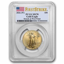 2026-(W) 1 oz American Gold Eagle MS-70 PCGS (FirstStrike®) 4115.21 per troy oz
